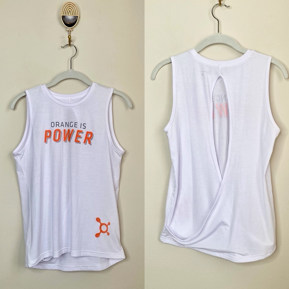 Orangetheory Open Back Orange is Power Tank